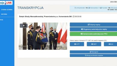 Generowanie napisów do filmów